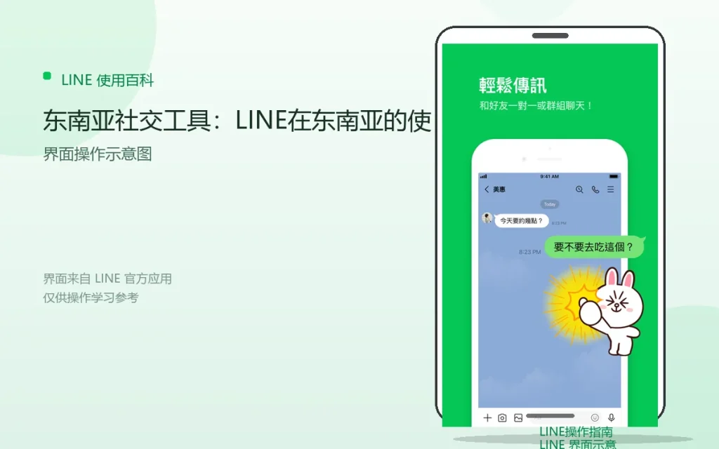 东南亚社交工具:LINE在东南亚的使用配图